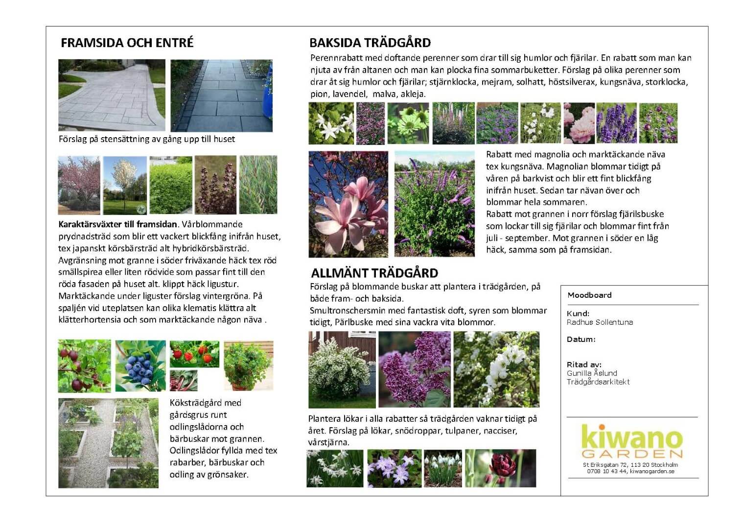 moodboard doftande trädgård
